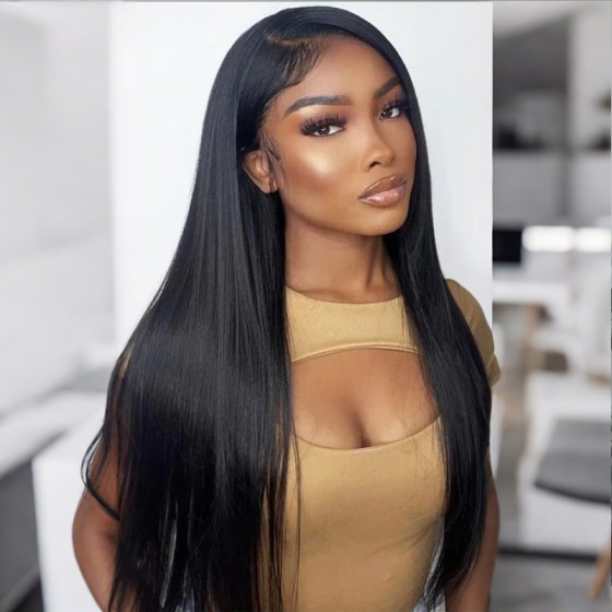 180% Density Straight Wear and Go Glueless Wigs 8×5 HD Lace Front Wigs Human Hair Wig